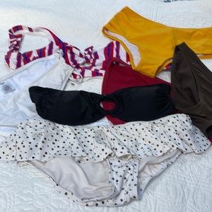Assorted ladies swim tops and bottoms. Available separately. Each 10$ or message